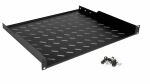 Equip Fester Fachboden 19, 1HE, 600mm, Schwarz