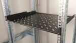Equip Fester Fachboden 19, 1HE, 600mm, Schwarz