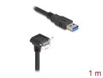 DELOCK USB 5Gbps Kabel USB TypA St zu USB Micro-B St 18mm sw