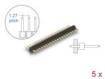 DELOCK Stiftleiste 20 Pin, Rastermaß 1,27 mm, 1-reihig 5 St.
