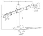 iiyama DS1002D-B1 Flachbildschirm-Tischhalterung 81,3 cm (32") Tisch/Bank Schwarz
