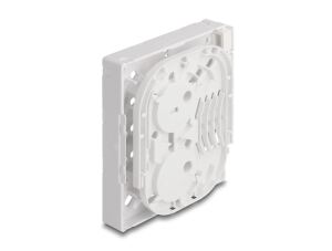 DeLOCK LWL Anschlussdose FTTH zur Wandmontage für 4 x SC Simplex oder LC Duplex weiß