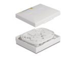 DeLOCK LWL Anschlussdose FTTH zur Wandmontage für 4 x SC Simplex oder LC Duplex weiß