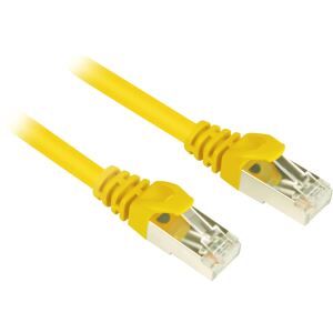 Sharkoon Kabel RJ45 CAT.6 SFTP 0,25m gelb