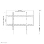 Neomounts LFD-W1000 TV-Wandhalterung 60-100" - fest