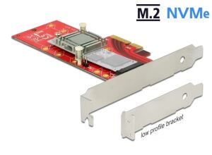 DELOCK PCI Expr Card 4x + NVMe M.2 Key M int + Kühlk. LowPro