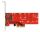 DELOCK PCI Expr Card 4x + NVMe M.2 Key M int + Kühlk. LowPro