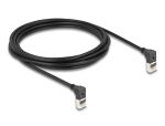 DeLOCK RJ45 Netzwerkkabel Cat.6A S/FTP Slim 90° oben...