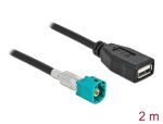 DELOCK Kabel HSD Z Stecker zu USB 2.0 Typ-A Stecker 2m