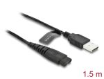 DeLOCK USB Ladekabel 5 V für Elektrorasierer kompatibel mit Hatteker RFC-588, RFC-598, RFC-690, RFC-692, RFC-696, RSCX-7568, RSCX-9598 Serie - Rasierer Ladegerät Ersatzkabel 1,2 m