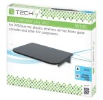 Techly ICA-DRS-504 Regal für AV-Geräte Schwarz Glas