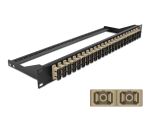 DELOCK 19" LWL Patchpanel 24 Port SC Duplex beige