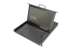 Digitus DS-72220-6GE Konsolenregal 43,2 cm (17") 1920 x 1080 Pixel Schwarz 1U