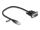 DeLOCK Kabel RJ45 Stecker zu Seriell RS-232 D-Sub 9 Stecker 30 cm schwarz