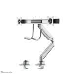 Neomounts NM-D775DXSILVER Monitorarm 10-32" - Gasfeder - Topfix - 180°-Stopp