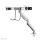 Neomounts NM-D775DXSILVER Monitorarm 10-32" - Gasfeder - Topfix - 180°-Stopp