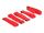 DELOCK Kabelbinder Klettverschluss 300mm 5Stk m. Schl. rot