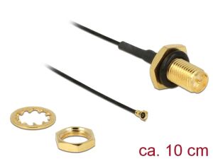 DELOCK HF Kabel RP-SMA -> MHF Bu/St 0.10m zum Einbau