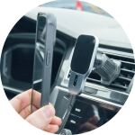 2GO AirClip Smartphone Schwarz Zigarettenanzünder Kabelloses Aufladen Auto