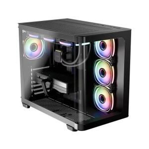 LC-Power LC-8001B-ON Computer-Gehäuse Midi Tower Schwarz