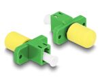 DELOCK LWL Hybrid Kupplung LC Simplex Bu zu ST Bu grün