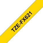 Brother TZE-FX621 Etiketten erstellendes Band Schwarz auf...