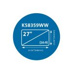 Kensington MagPro Magnetischer Blickschutzfilter für 27"-Monitore (16:9)