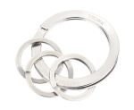 TROIKA NAIL GUARD Schlüsselring Silber, Edelstahl