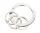 TROIKA NAIL GUARD Schlüsselring Silber, Edelstahl