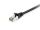 Equip Cat.6A S/FTP Patchkabel, Schwarz, 0,15m