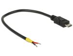 DELOCK Stromkabel USB2.0 Micro-B > 2xoffen 15cm Raspberry Pi