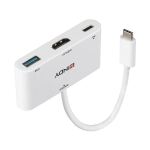 Lindy 43340 USB-Grafikadapter 3840 x 2160 Pixel Weiß