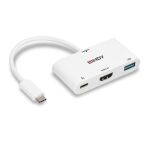 Lindy 43340 USB-Grafikadapter 3840 x 2160 Pixel Weiß