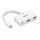 Lindy 43340 USB-Grafikadapter 3840 x 2160 Pixel Weiß