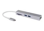 Equip 5-in-1-USB-C-Multifunktionale adapter, HDMI , USB 3.0, TF/Micro SD