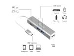 Equip 5-in-1-USB-C-Multifunktionale adapter, HDMI , USB 3.0, TF/Micro SD