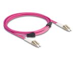 DELOCK LWL Kabel mit Metallarmierung LC Duplex Multimode 3m