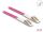 DELOCK LWL Kabel mit Metallarmierung LC Duplex Multimode 3m