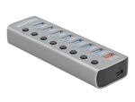 DeLOCK USB 5 Gbps Hub mit 7 Ports + 1 Schnellladeport + 1...