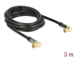 DELOCK Antennenkabel IEC 90° -> IEC 90° St/Bu...