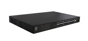 LevelOne FGP-2831 Netzwerk-Switch Unmanaged Fast Ethernet (10/100) Power over Ethernet (PoE) 1U Schwarz