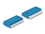 DELOCK LWL Kupplung HD LC Octuplex Bu zu LC Octuplex Bu blau
