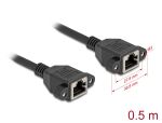 DELOCK Verlängerungskabel S/FTP RJ45 BU -> BU...