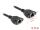 DELOCK Verlängerungskabel S/FTP RJ45 BU -> BU Cat6A 0.50m sw