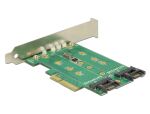 PCI Expr Card Delock 3x M.2 Slot Low Profile