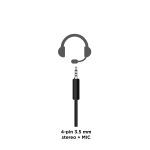 Gembird GHS-05-B Kopfhörer & Headset Kabelgebunden Kopfband Gaming Schwarz, Blau