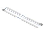 DELOCK Edelstahlkabelbinder L 400 x B 7,9 mm weiß...
