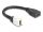 DeLOCK Keystone Modul Kabel HDMI Buchse zu Buchse 8K 60 Hz 20 cm schwarz