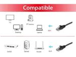 Equip Cat.6 U/UTP Patchkabel, 20m, Schwarz