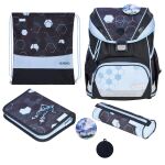 Herlitz UltraLight XL Plus Cyber Soccer Schulranzen-Set Junge Polyester Blau, Dunkelblau